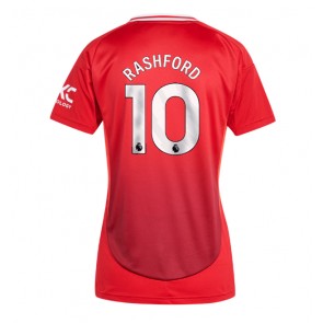 Manchester United Marcus Rashford #10 Dámské Domácí Dres 2024-25 Krátký Rukáv